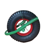 Chariot à main agricole et logistique à une roue pour le jardin, vente en gros et au détail, modèle WB6400, en métal, capacité de charge de 200 kg