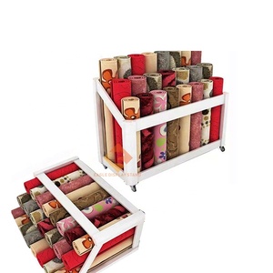 Tùy Chỉnh Xách Tay Thân Thiện Với Môi Thảm Hiển Thị Kệ Chăn Cuộn Vải Cuộn Hình Nền Cuộn Cho Hiện Đại Thảm Mềm Trang Trí Nội Thất - Product Image 5