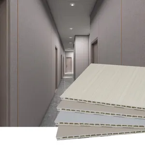 Novos materiais de construção artísticos tetos perforados painéis de parede interiores em PVC de 60 cm preço no Paquistão hotel moderno 600 mm x 9 mm CN;