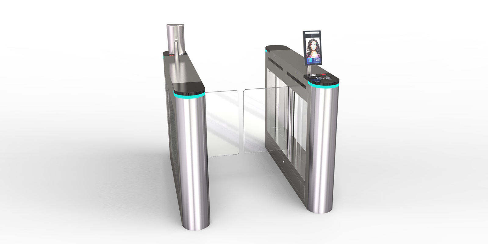 Office Building Door Access Control With QR Code Swipe Card Swing Gate Staff Attendance to Prevent Trailing · image 4