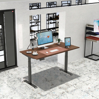 Bureau d'ordinateur de jeu moderne, extensible, convertible, en bois, électrique et réglable pour le bureau à domicile (panneau simple/double en option)