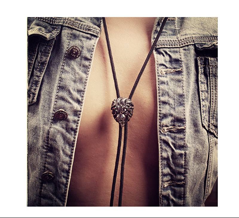 STARBRILLIANT Fahion Western Cowboy Krawatte Initiale A In Runder Blume