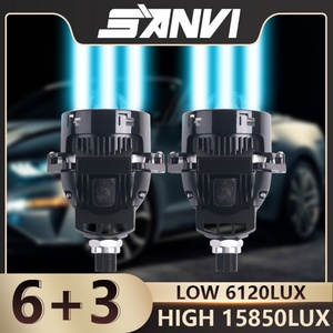 Sanvi New S17 PRO LED Headlights Super Bright 61W High Beam with 6000K Bi-LED Direct Projector Lens - Product Image 2