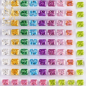 Piedras Preciosas de Circonita Cúbica con Corte de Hielo Octogonal de Grado 7A, de 3*4 mm a 13*18 mm, Multicolores, Diamantes de Alto Contenido de Carbono con Corte de Hielo - Product Image 3