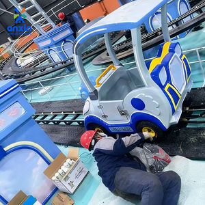 Montaña Rusa Pequeña Personalizada de Fábrica Anxin, Equipo de Diversión Comercial, Atracción de Pista de Tren Pequeño para Exteriores, 16 Personas, Niños - Product Image 1