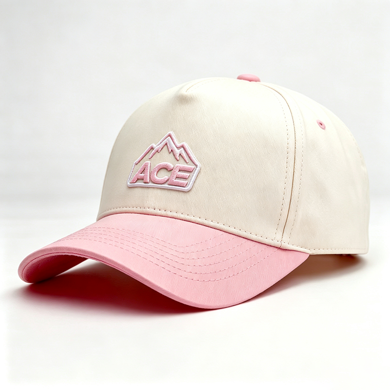 Corona crema y rosa claro