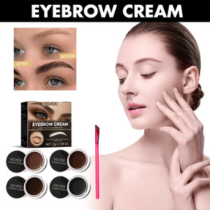 Crema Natural de Secado Rápido y Suave, Crema Potenciadora de Cejas a Prueba de Manchas, Resistente al Sudor, Gel de Pomada para Cejas con Cepillo - Product Image 3