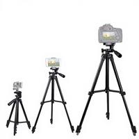 Trépied en alliage d'aluminium pour appareil photo reflex numérique, hauteur 1020 mm, charge utile 3 kg, montage à vis 1/4 pouce, équipement photo portable de voyage
