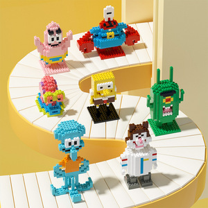 Ensemble de blocs de construction Bob l'éponge 100-200 pièces Jouet créatif DIY pour enfants de 5 à 14 ans Unisexe - Product Image 2