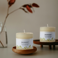 Bougies en cire d'abeille pure roulées à la main naturelles non parfumées écologiques pour la décoration intérieure cadeau de mariage relaxation aromathérapie