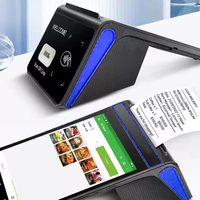 Terminal POS Android de Doble Pantalla para Minoristas, Lector de Códigos QR NFC, Wi-Fi 6, SSD de 16 GB, para Autopago en Tiendas de Abarrotes, Facturación Basada en la Nube