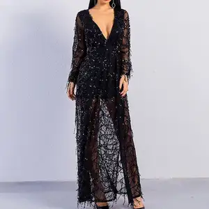 פלסטיק וייטנאם Jubah עיצוב Baju Melayu 'דה עם העבאיה מקסי שמלה