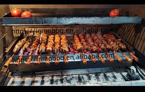 Griglia Cypriot Top girarrosto <span class=keywords><strong>Kebab</strong></span> con spiedini piatti 15 pz griglia a carbone automatica - Product Image 5