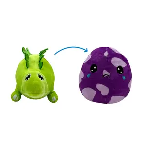 ODM Directly Plush Manufacturer Stuffed Animal Plush Reversible Dinosaur Eggs Toys For Children