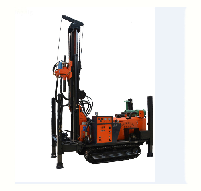 200m Profondeur de forage de puits d'eau de forage DTH rotatif de machine de forage de puits