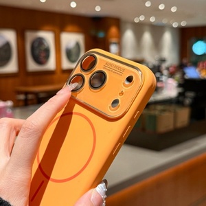 เคสโทรศัพท์ซิลิโคนเหลวแบบแม่เหล็กสำหรับ <span class=keywords><strong>iPhone</strong></span> 17 13 14 15 16 <span class=keywords><strong>Pro</strong></span> <span class=keywords><strong>Max</strong></span> พร้อมฟิล์มกระจกป้องกันเลนส์ ปุ่ม AI และฝาครอบป้องกัน ขายส่ง - Product Image 5