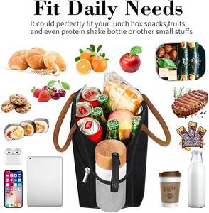 Large Capacity Leakproof Cooler Cute <b>Lunch</b> <b>Boxes</b> Tote Bags Reusable Insulated <b>Lunch</b> Container for <b>Work</b> Office Picnic - Product Image 3