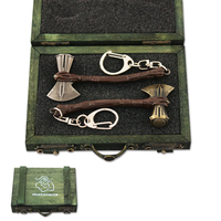 Vente en gros Mini taille Miniature petites munitions jouet pistolet modèle en bois boîte avec poignée en métal loquet en métal
