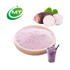 Good Soluble Taro Milk Tea Powder Colocasia Esculenta Powder ISO Free Sample 100% Pure Organic Taro Fruit Powder For Drink Bulk