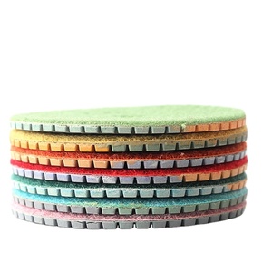 Diametro 100mm marmo marmo flessibile 3 colori umido resina diamante legame abrasivo tamponi di lucidatura utilizzati per macchina smerigliatrice angolare - Product Image 5