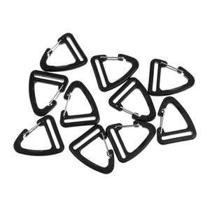 Mousqueton triangulaire noir en acier inoxydable, diamètre intérieur 25 mm, durable, pour sac et porte-clés - Product Image 3