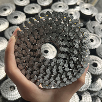 2 Inch X 0.099 15 Grados Steel Smooth Ring Shank Galvanized Coil Nails for Wood Palettes