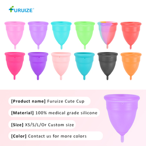 Coupe menstruelle réutilisable pour femmes Furuize, en silicone, mignonne, conforme à la norme ISO 13485 - Product Image 4