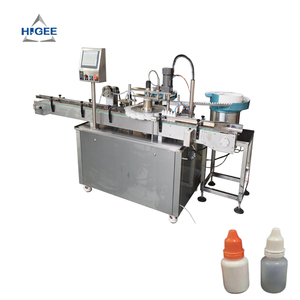 Machine de remplissage de gouttes ophtalmiques vitaminées pour flacons de 5 ml, 10 ml, 15 ml, machine de remplissage de gouttes ophtalmiques en plastique avec machine d'étiquetage - Product Image 1