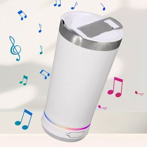Custom logo 16oz Stainless Steel Double Wall Vacuum Speaker Beer Tumbler Travel Camping Music Beer Cup Insulated Speaker <b>Mug</b> - Product Image 6