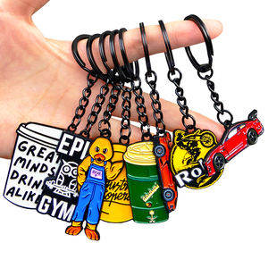 Porte-<span class=keywords><strong>Clés</strong></span> en Alliage de Zinc Émaillé Personnalisé avec Votre Logo Gravé - Product Image 1