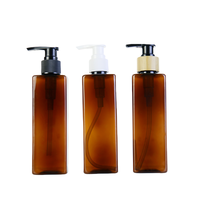 Bouteilles de shampooing en plastique PET réutilisables pour 100 ml 200 ml 250 ml 500 ml Contenant de savon liquide cosmétique pour les mains avec pompe à lotion
