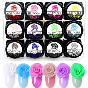 5g/pot nouveau 4D UV <span class=keywords><strong>Gel</strong></span> acrylique Nail Art modélisation manucure <span class=keywords><strong>d</strong></span>écor 12 Coloful Sculpture sculpté colle paillettes ongles Design peinture <span class=keywords><strong>Gel</strong></span> - Product Image 1