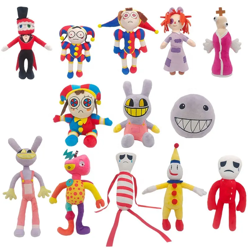 Fabriek Groothandel De Geweldige Digitale Circus Pluche Clown Pomni En Jax Cartoon Anime Digitale Circus Knuffels Voor Jongens Meisjes