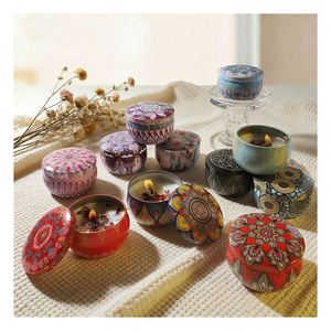 Bougie d'art en cire de soja blanche brillante faite à la main, style moderne, non toxique, pour Noël, avec emballage de vente au détail de marque, référence de sourcing - Product Image 2