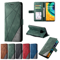 Nouvellement étui de téléphone à rabat en cuir PU de Style d'affaires de luxe avec livre de cas de téléphone de fente pour carte pour Redmi K40