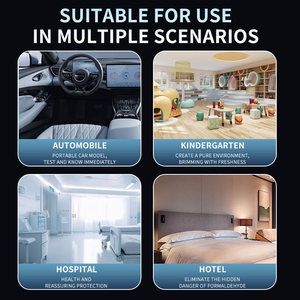 <span class=keywords><strong>Monitor</strong></span> Kualitas Udara Digital 10-in-1 untuk Penggunaan di Rumah/Kantor/Bengkel, Mengukur PM2.5, PM10, CO2, AQI, <span class=keywords><strong>TVOC</strong></span> - Product Image 4