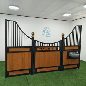 고급 32mm 대나무 및 아연 도금 강철 휴대용 말 안정 마구간 (전면 도어 포함) <span class=keywords><strong>3</strong></span> 년 보증 농장 사용 - Product Image 5