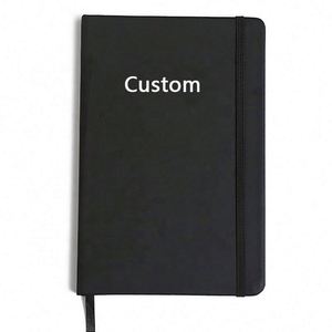 Wholesale Custom A5 PU Leather Custom Planner Notebook <b>Journal</b> with 80 Sheets Sewing Bound and Elastic Strap - Product Image 1