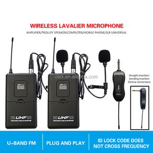 Clavax-Micrófono de solapa inalámbrico UHF, auricular universal para enseñanza, micrófono de pecho, paquete de cintura dinámico - Product Image 3