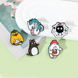Classic Studio Ghibli Brooch Cartoon Anime Alloy Badge Gift <strong>Spirited</strong> Away Enamel Pin - Product Image 4