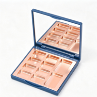Palette de maquillage pour les yeux personnalisable, écologique, 10 couleurs, avec miroir, en plastique ABS, forme unique, emballage de palette cosmétique