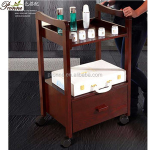 Salon de beauté simple Salon blanc Chariot d'esthéticienne Salon utilitaire Chariot roulant avec roues - Product Image 3