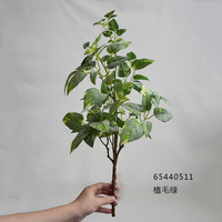 Fourniture d'usine de haute qualité de feuilles de plantes artificielles bouquet de feuilles de verdure à feuilles persistantes pour la décoration