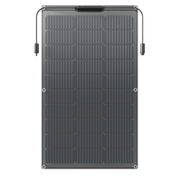 Panneau Solaire Flexible 100w Semi-Flexible Pliable 12V Mono Off-Grid pour RV Bateau Cabine Van Voiture et Caravane RV Bateau Camper