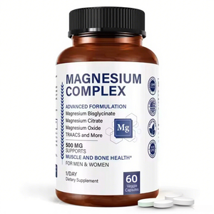 Complejo personalizado 12 en 1 Citrato 500mg Calcio Zinc Bisglicinato L Threonato Glicinato Magnesio Tabletas para la salud de los niños - Product Image 1