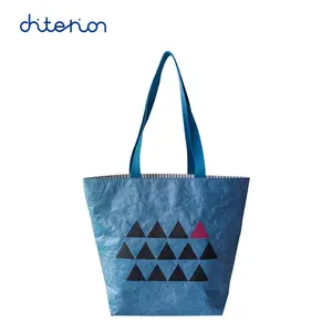 Chiterion Reversible Tyvek Tote Bag Wholesale Custom Recycled Waterproof Dupont Women Tyvek Paper Shopping Bag With Custom Logo