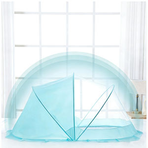 Moustiquaire <span class=keywords><strong>de</strong></span> <span class=keywords><strong>lit</strong></span> bébé confortable Enteng, tente pliable portable, mignonne, respirante, anti-insectes, en maille 100% polyester 200TC - Product Image 1