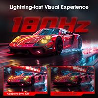 KOORUI QHD2560X1440 Moniteur incurvé 180hz 27 pouces Moniteur de courbe de jeu Affichage PC Ordinateur Moniteur anti-lumière bleue pour ordinateur de bureau