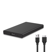 2,5 "HDD SSD SATA USB3.0 carcasa de disco duro para disco duro de aluminio externo HDD SSD con soporte 4TB