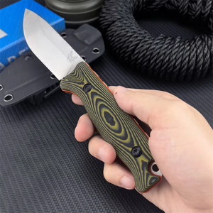 Couteau à lame fixe <span class=keywords><strong>Benchmade</strong></span> en acier inoxydable, manche G10, outil de coupe quotidien pour la maison - Product Image 5